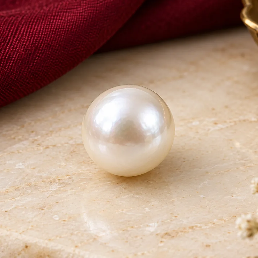 Pearl (Moti) — Loose Pearl — closer product detail; original illustrative product photography