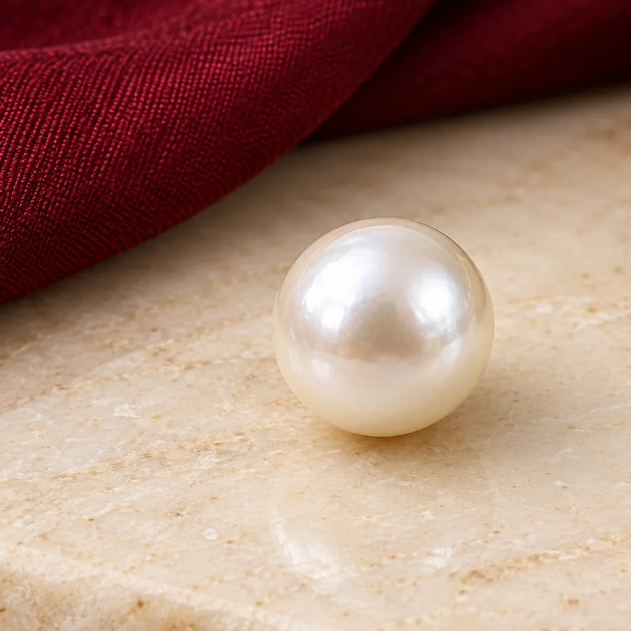 Pearl (Moti) — Loose Pearl — left-framed detail; original illustrative product photography