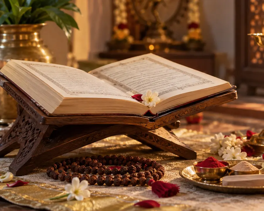 Thithi (Devasam) — devotional atmosphere; original illustrative service photograph